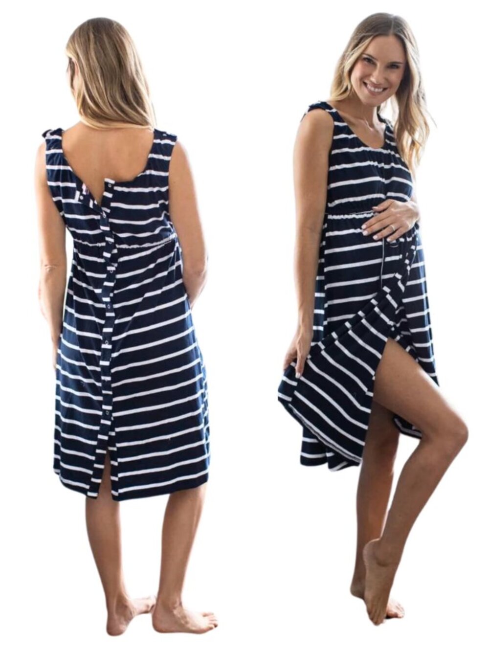 Baby Be Mine - S/M 3-in-1 Labor/Delivery/Nursing/Maternity Gown for Hospital